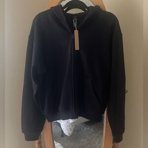 Skims Cotton Fleece Classic Zip Up Hoodie